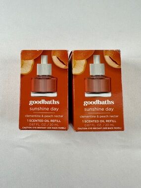 Goodbaths Clementine and Peach Nector, Sunshine Day, Scented Oil Refill